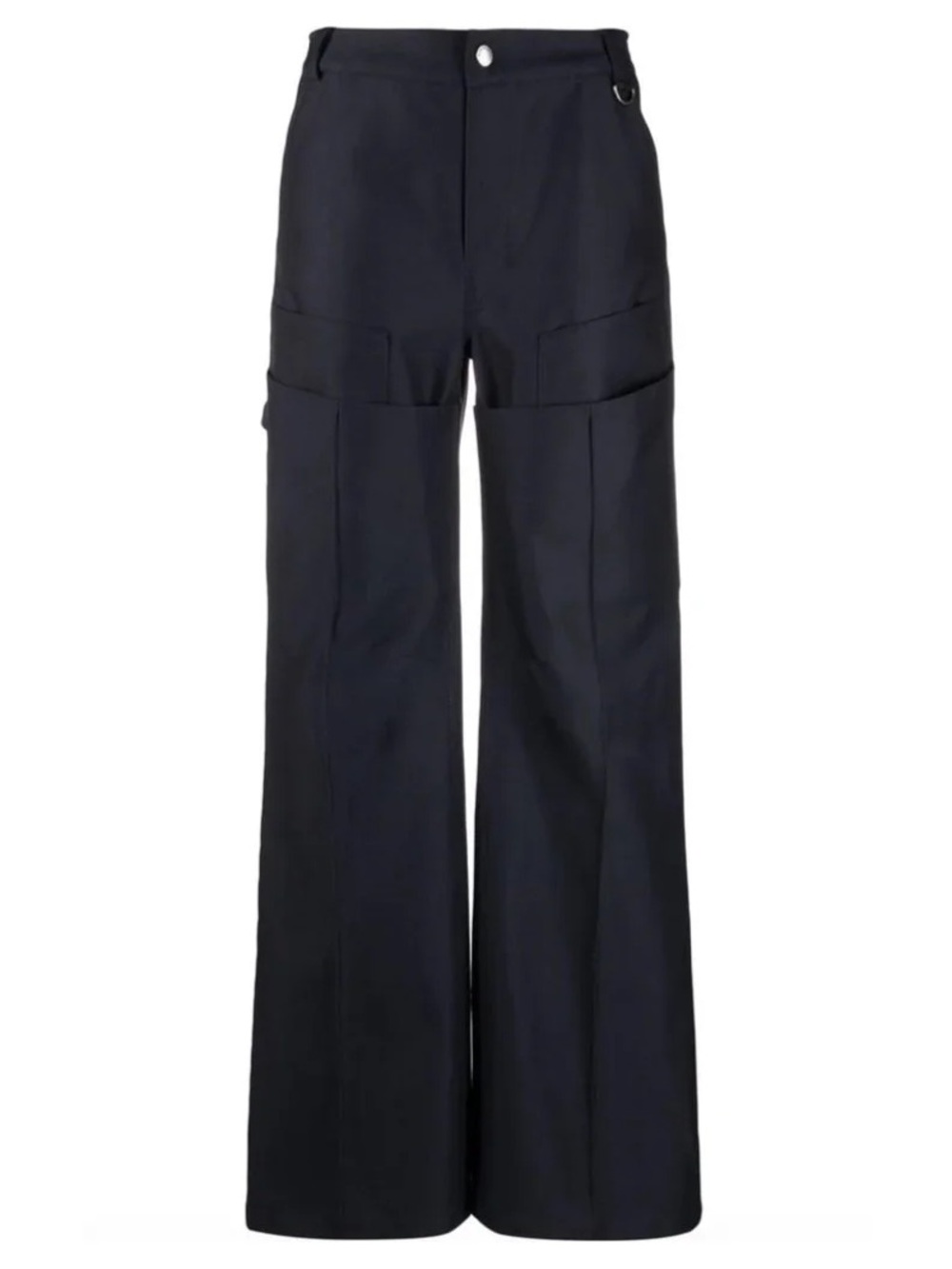 Marine Serre Gold Line Pants Women's Size 38 Blue Wide Leg Survival Tailored